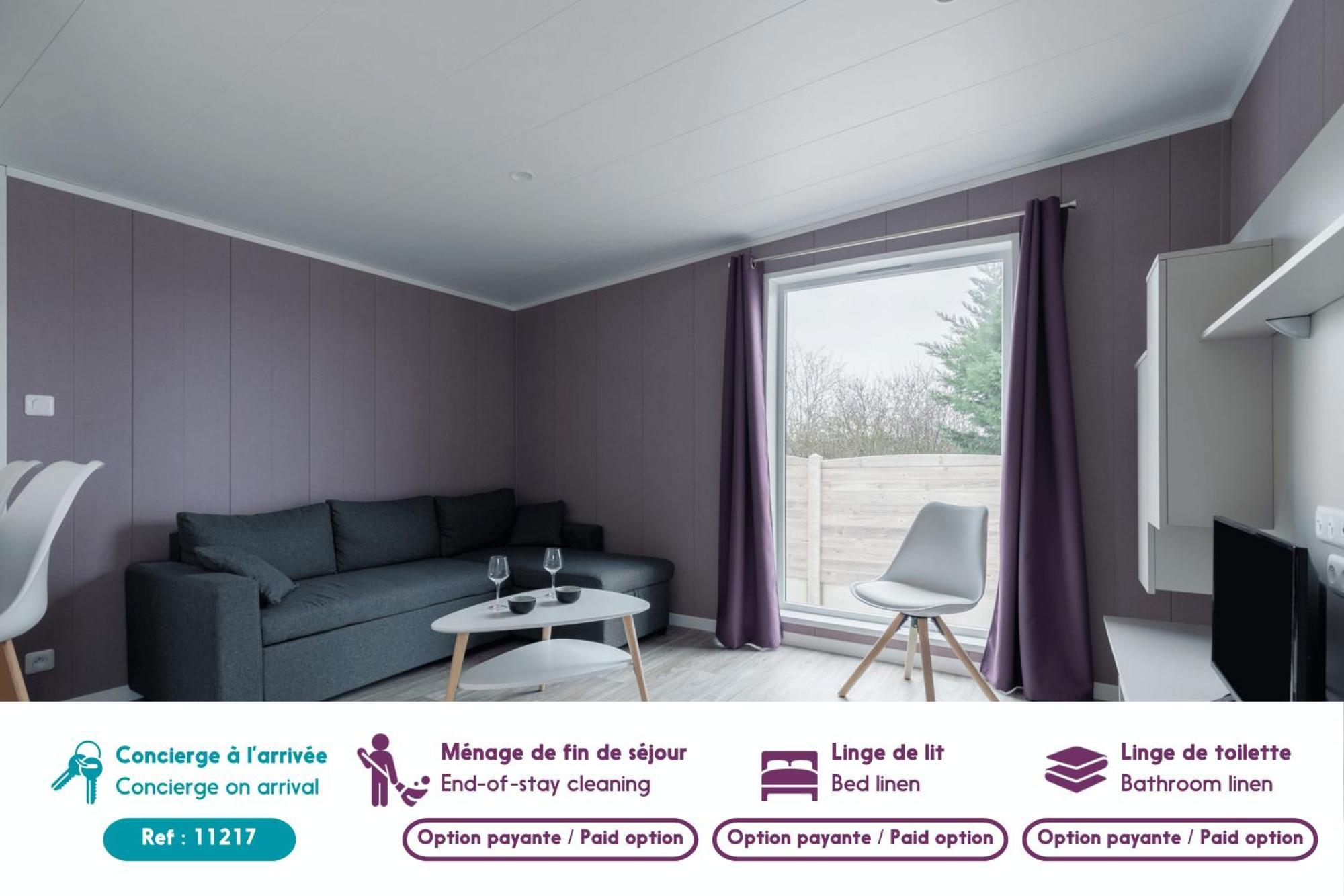 Beau Chalet Pour 4 Pers - Acces Piscine Chauffee 布雷蒂诺斯梅尔 外观 照片