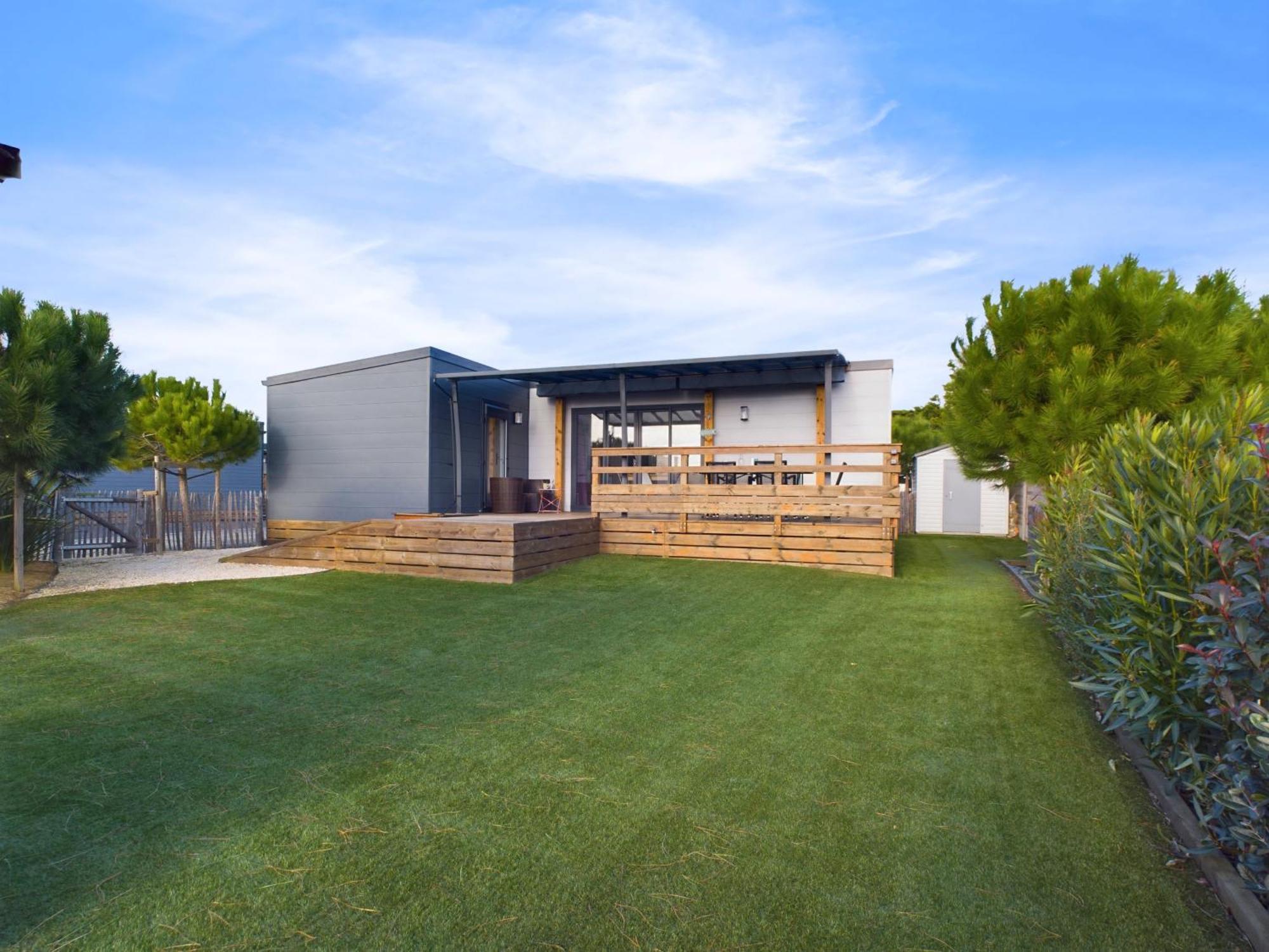 Beau Chalet Pour 4 Pers - Acces Piscine Chauffee 布雷蒂诺斯梅尔 外观 照片