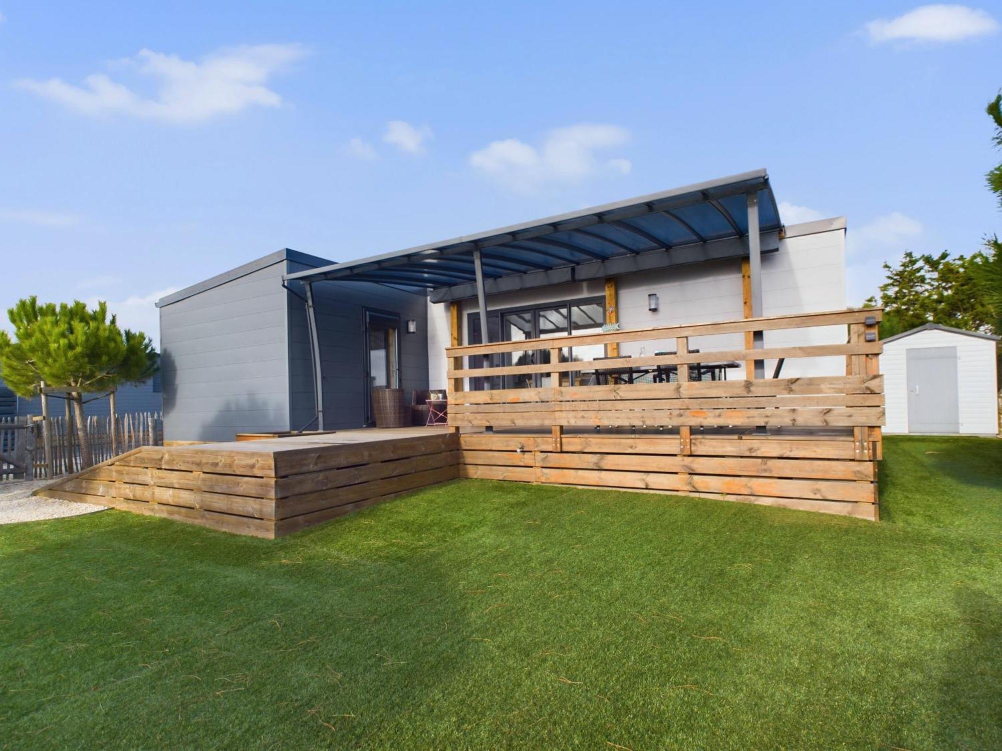 Beau Chalet Pour 4 Pers - Acces Piscine Chauffee 布雷蒂诺斯梅尔 外观 照片