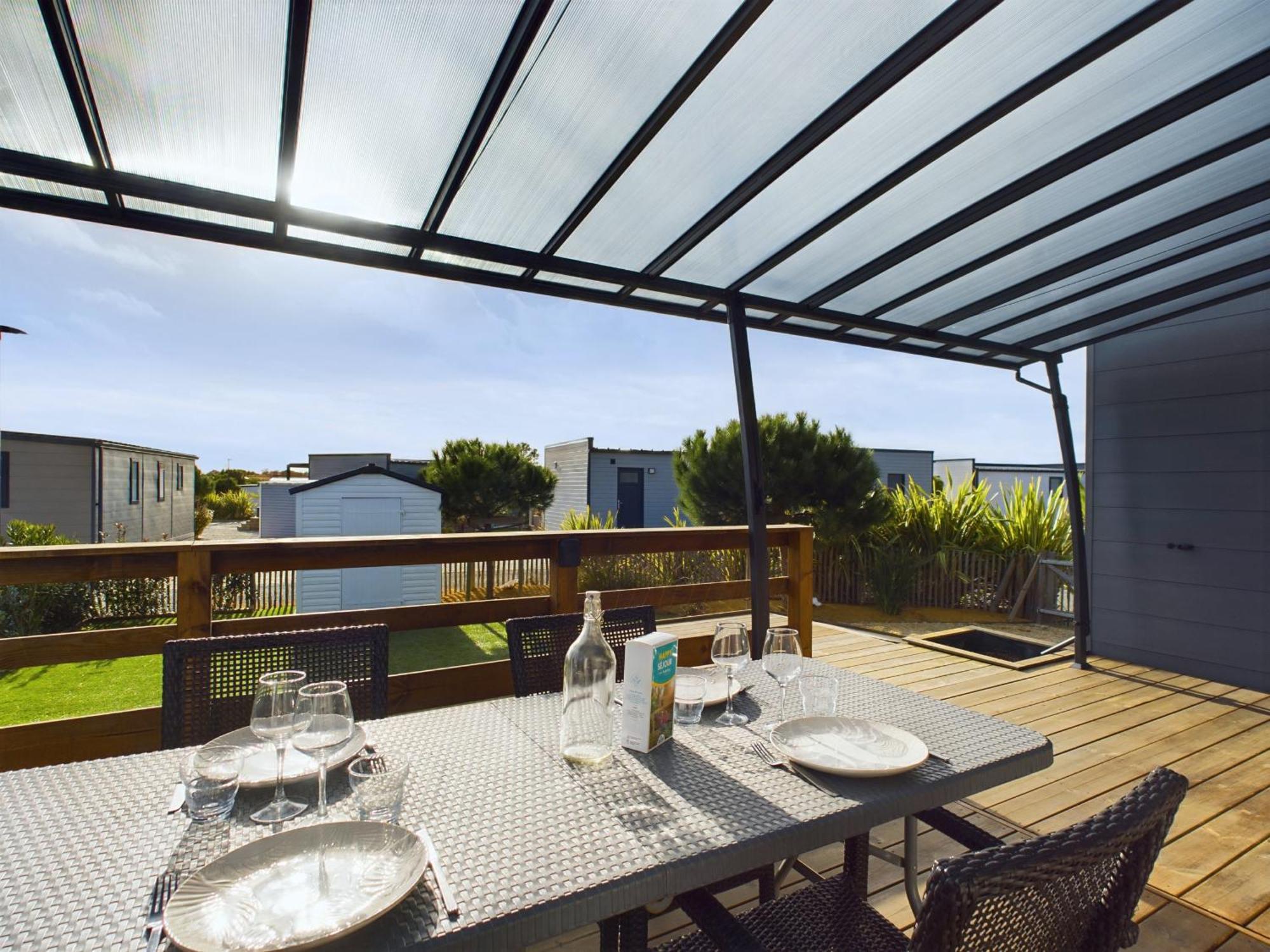 Beau Chalet Pour 4 Pers - Acces Piscine Chauffee 布雷蒂诺斯梅尔 外观 照片