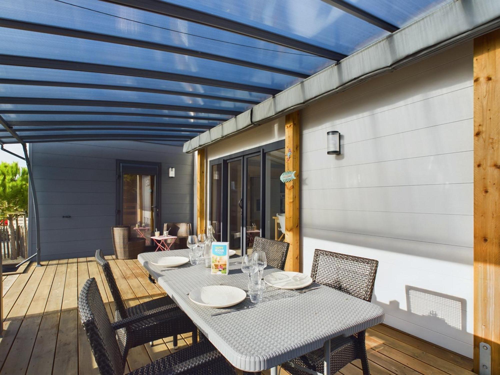 Beau Chalet Pour 4 Pers - Acces Piscine Chauffee 布雷蒂诺斯梅尔 外观 照片